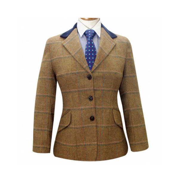 Veste Caldene Southwold laine tweed hacking show verte 24