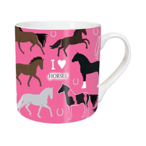 I love horses chunky mug